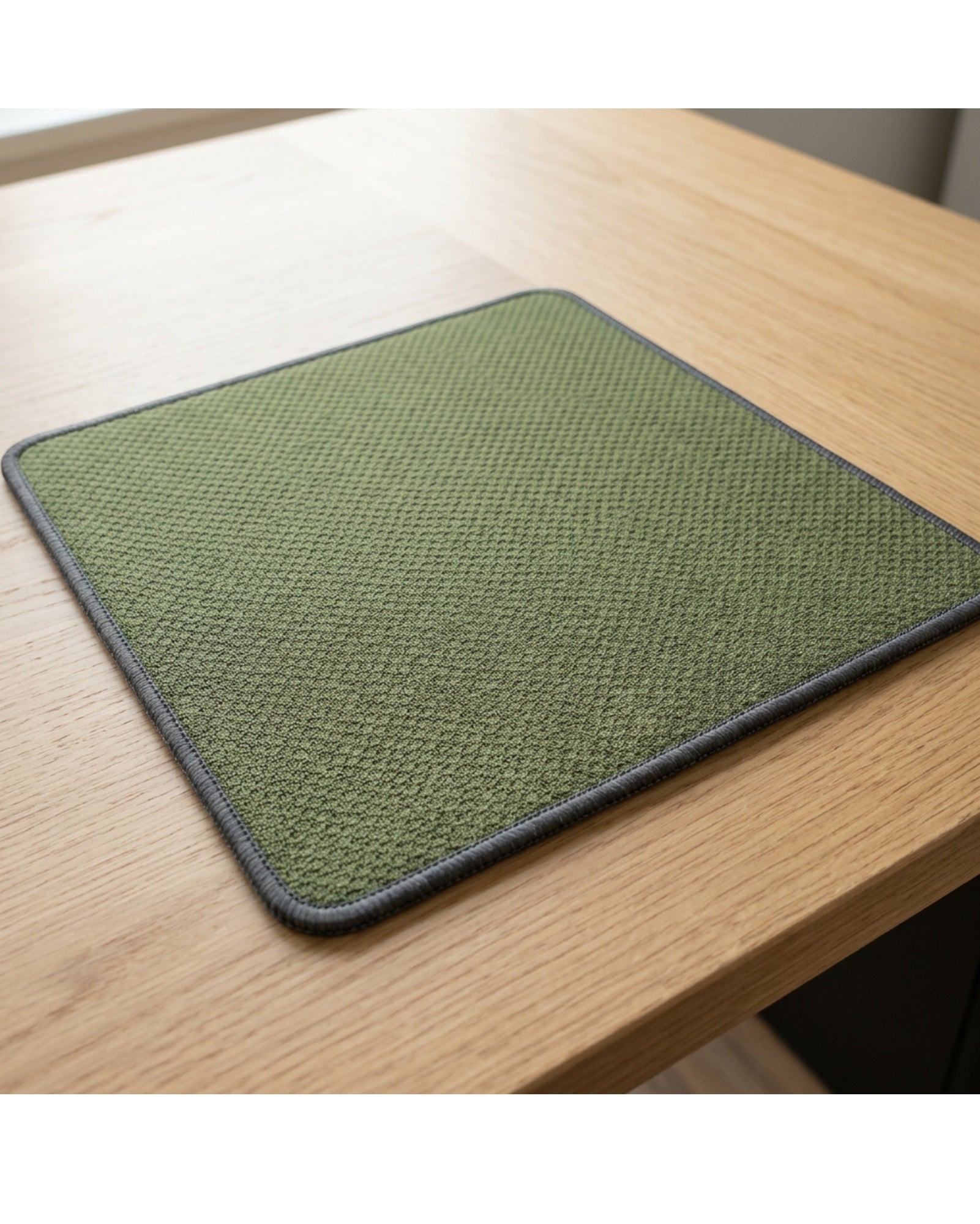 Qwflk Jacquard Control Mouse Pad Moss 450 x 400 mm - Lifestyle view