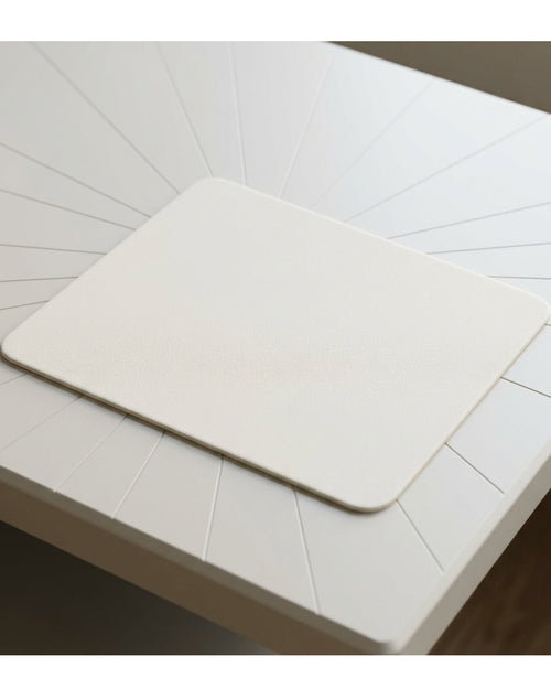 Qwflk Molded Silicone Mouse Mat Sand 320 x 260 mm - Lifestyle view